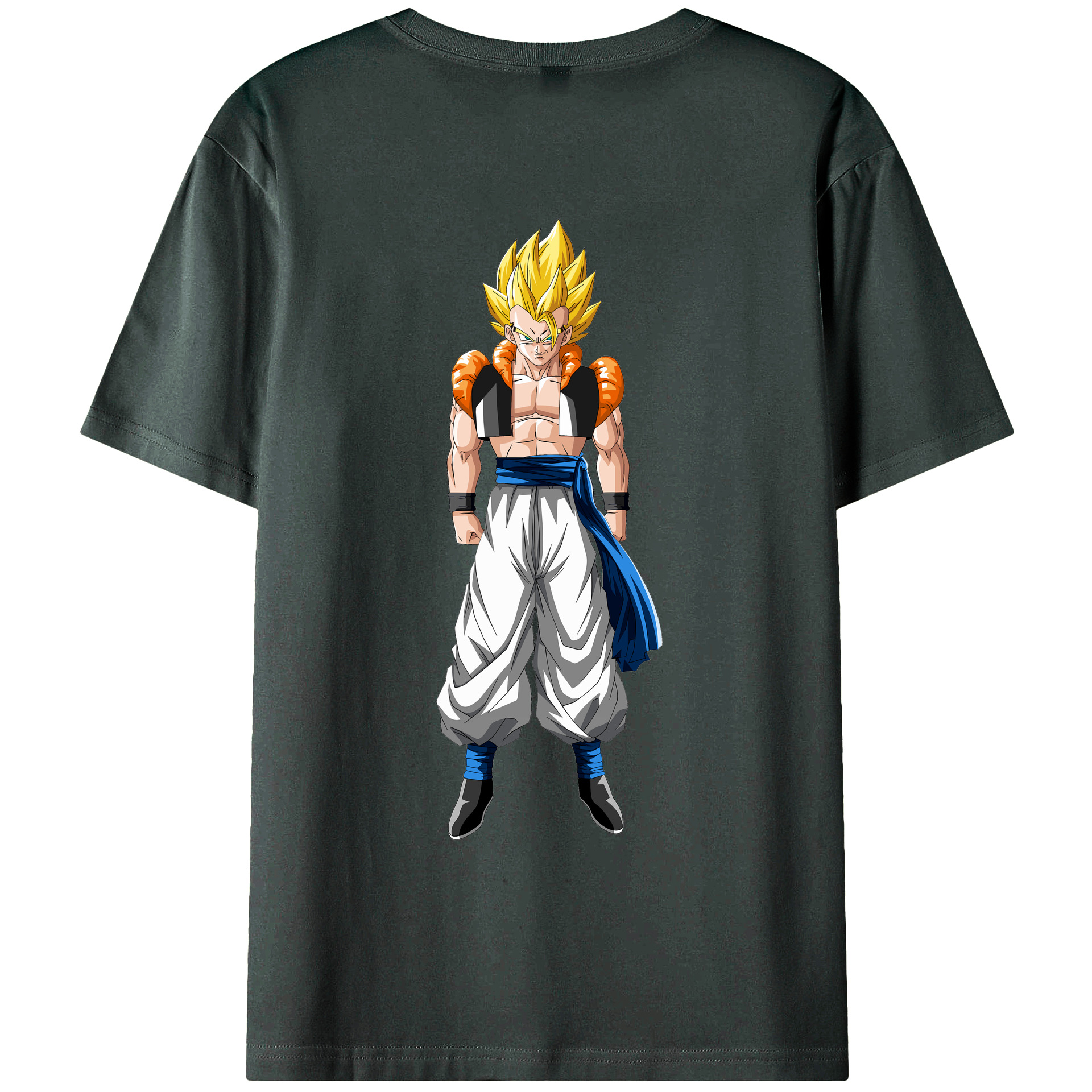 （画像用） ドラゴンボール ベジータ四世（Bejīta Yonsei）DRAGON BALL Vegeta IV 綿100％ メンズ半袖Tシャツ（バックプリント） 通気性